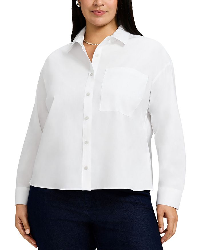 

Рубашка Марина Стрейч Foxcroft Plus, белый