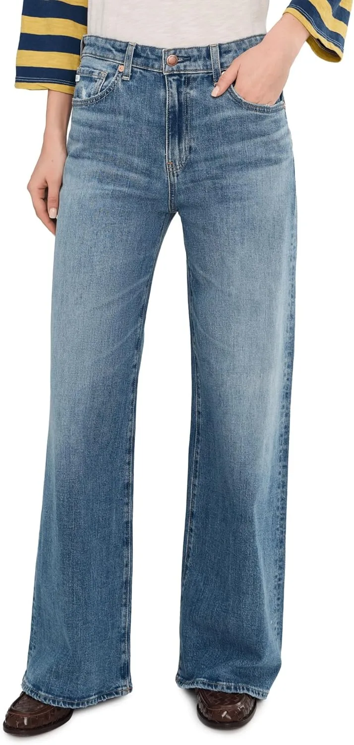 

AG Женские брюки Saige Mid-Rise Wide Leg в цвете American West