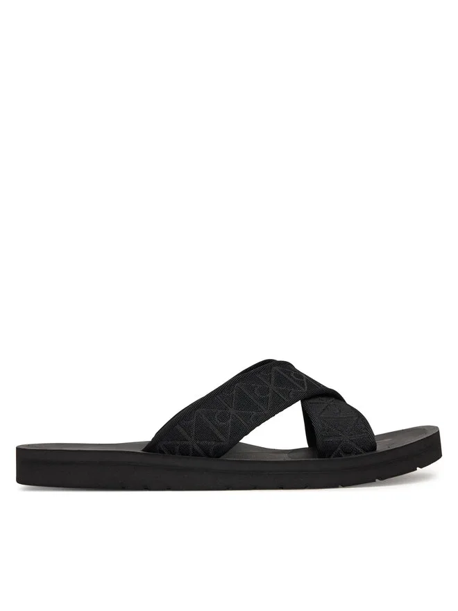 Calvin Klein Черные мюли Ess Diecut Xcross Wb Aop HM0HM02093