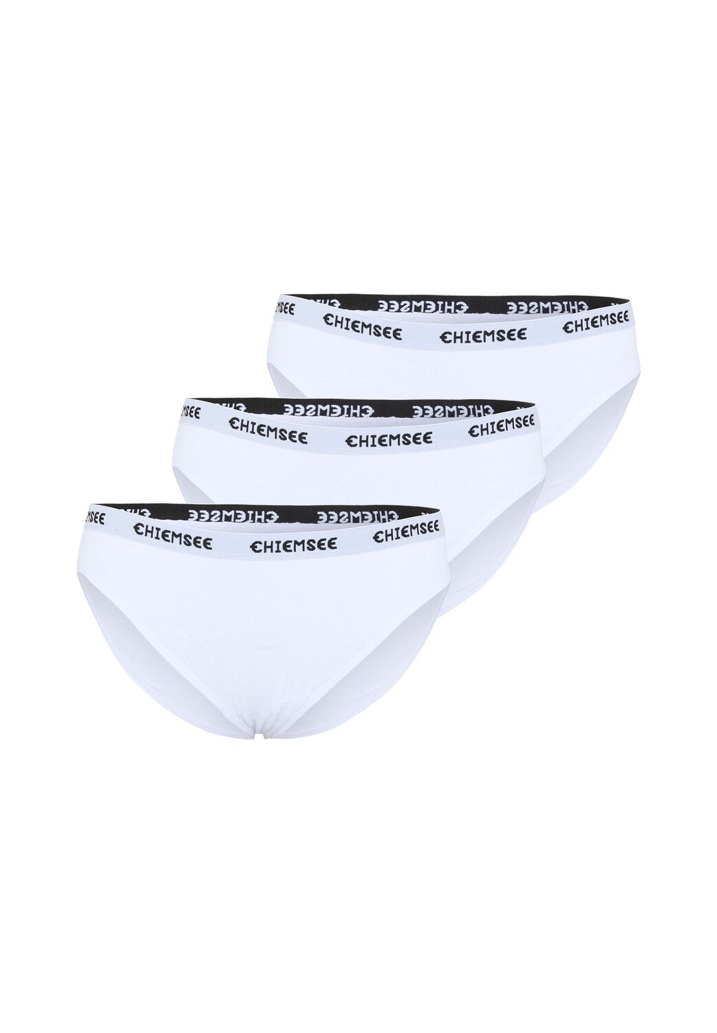 

Трусы в упаковке по три штуки с этикеткой CHIEMSEE, цвет 1010 White/white