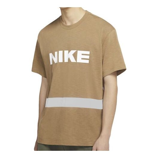 

Футболка round neck casual short sleeve brown Nike, коричневый