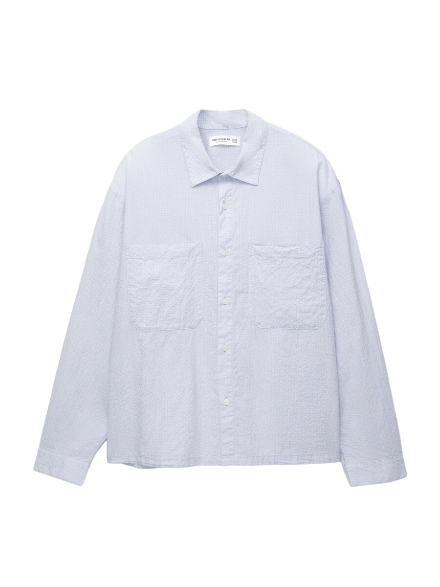

Рубашка на пуговицах Comfort fit Pull&Bear, индиго
