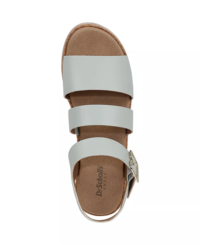 Женские платформенные сандалии-эспадрильи Once Twice Dr. Scholl's, зеленый — фото 4