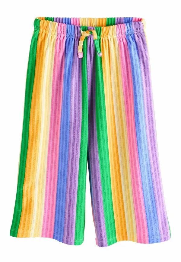 Брюки прямого кроя с широкими штанинами Next, Pink Rainbow Stripe