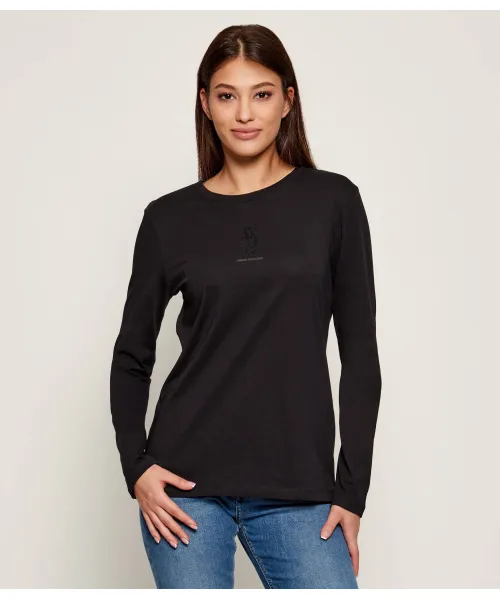 

Блуза Regular fit Armani Exchange, черный