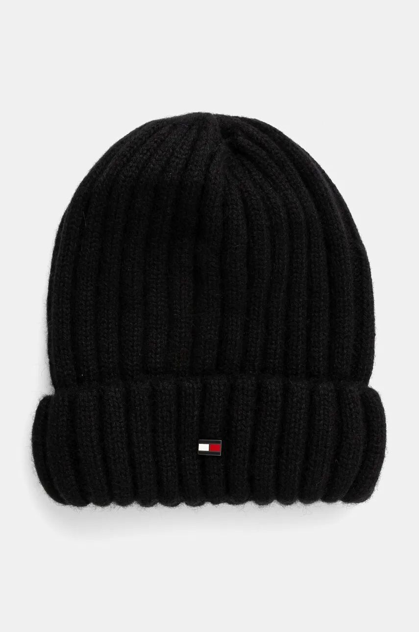 

Шерстяная кепка Tommy Hilfiger, черный