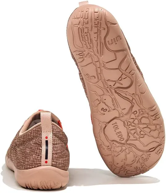 

Мужские кроссовки для кемпинга, прогулок и путешествий UIN, повседневные слипоны-лоферы, легкие, с художественной росписью, модные кеды Toledo, коричневый