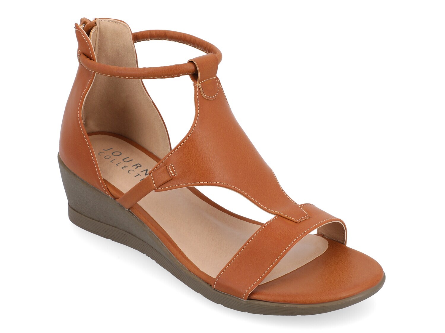 

Сандалии Journee Collection Trayle, коньячный