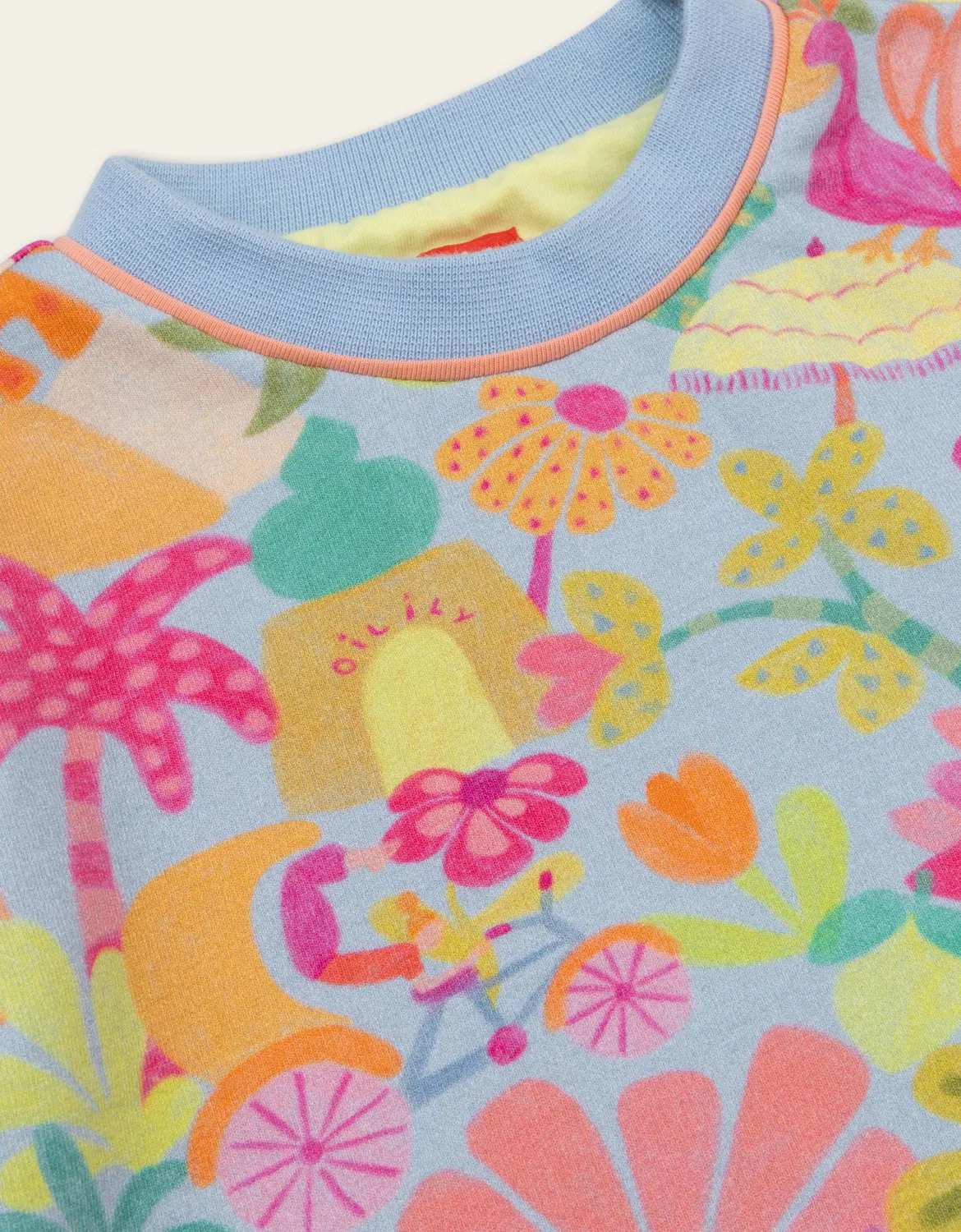 Капуzenpullover из органического хлопка Oilily, синий — фото 2