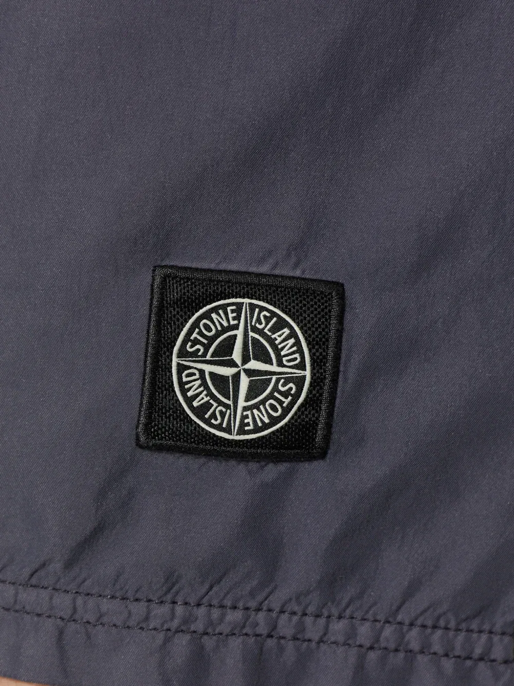 Плавки с логотипом и завязками Stone Island, серый — фото 4