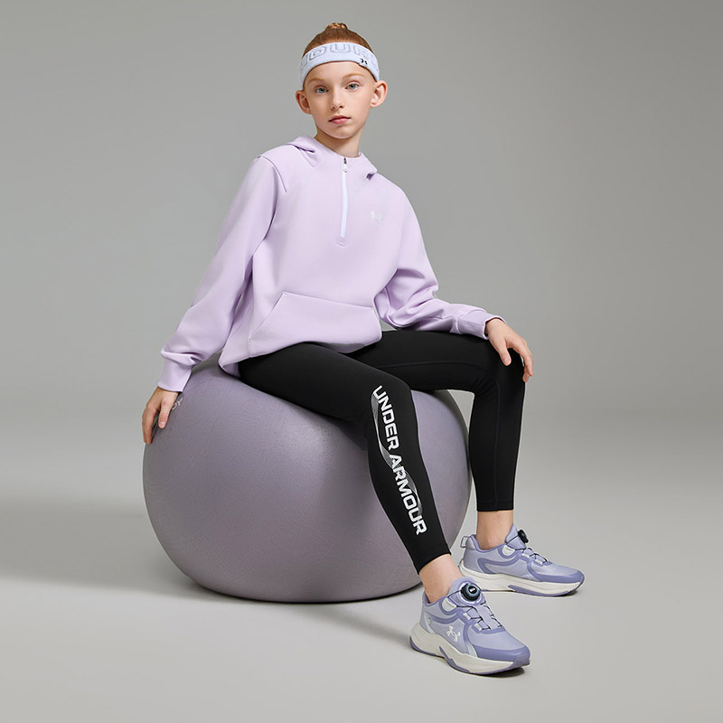 Детские быстросохнущие штаны для подростков Under Armour, фиолетовый — фото 4