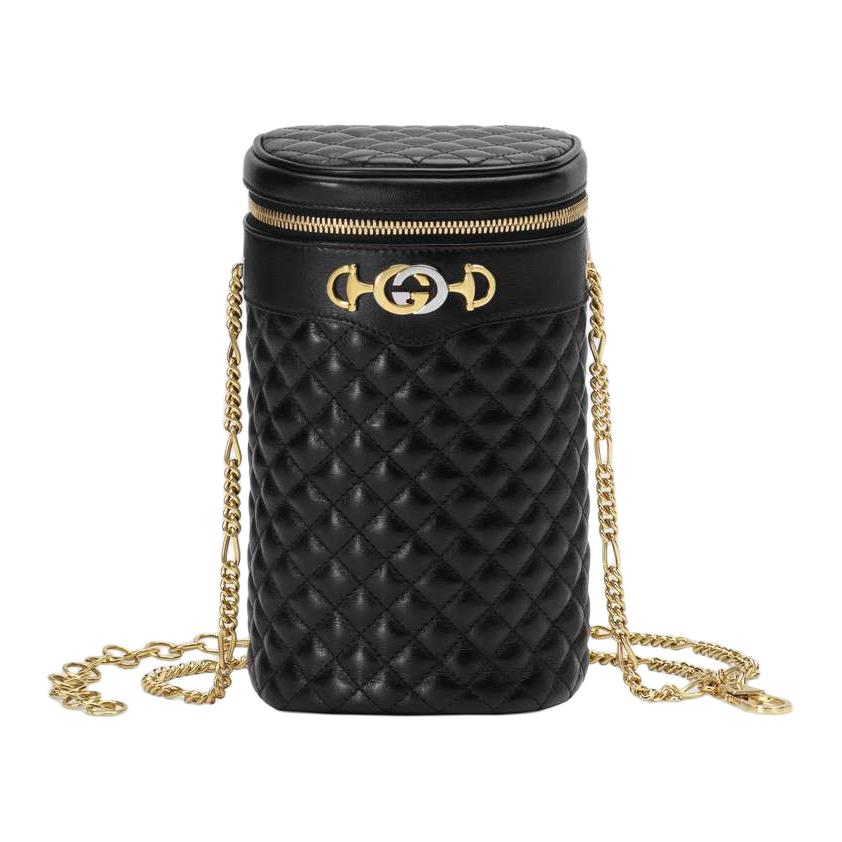 

GUCCI Кожаная сумка-цилиндр, клатч, кроссбоди, сумка через плечо women's black