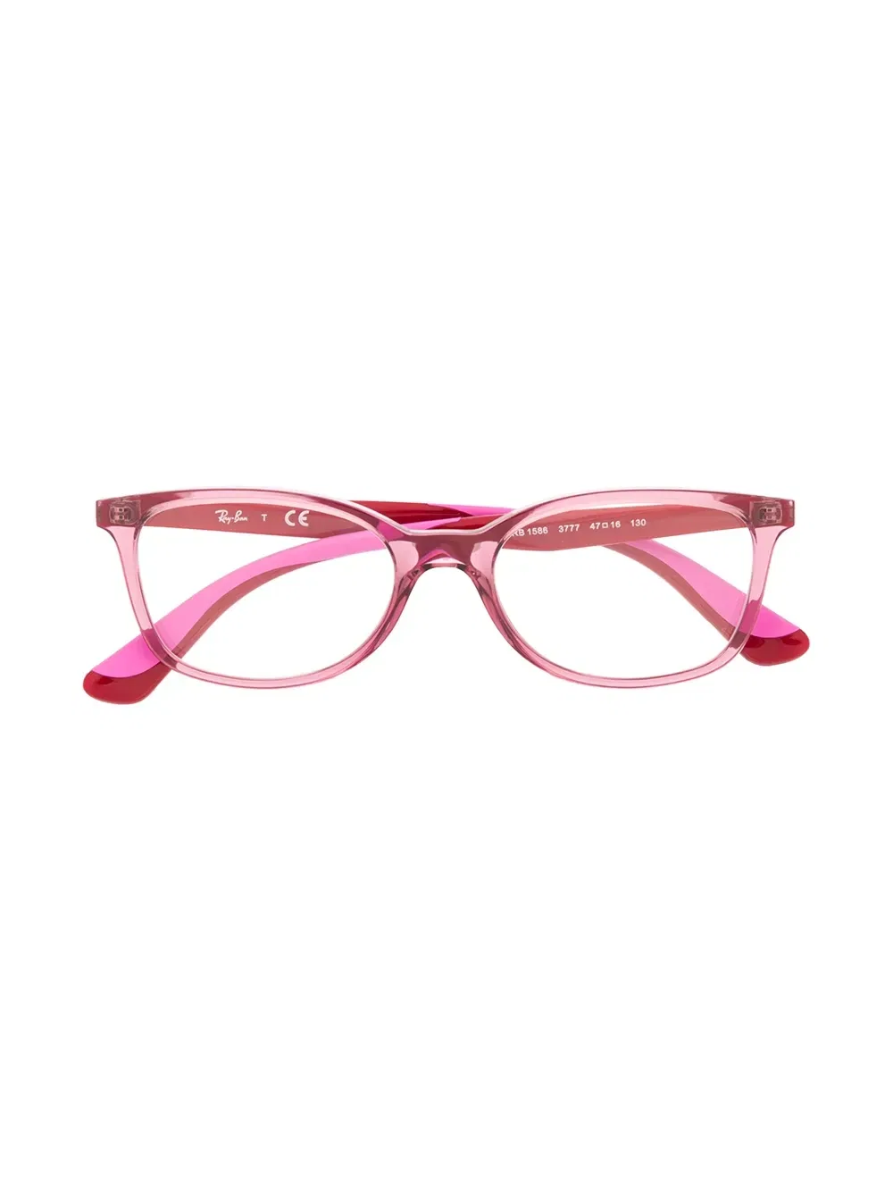 Очки в прямоугольной оправе Ray-Ban Junior, розовый