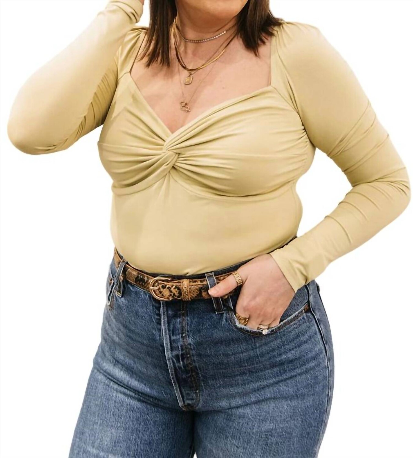 

Топ Twist Front из сельдерея Sophie Rue
