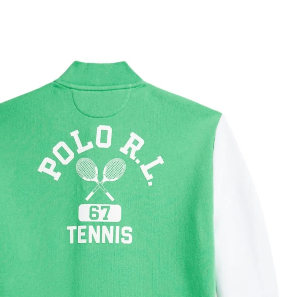 Бейсбольная куртка зеленая Polo Ralph Lauren Kids — фото 4