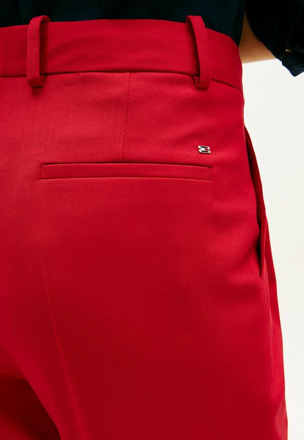 Классические брюки прямого кроя из шерстяной смеси Tommy Hilfiger, Medium Red — фото 4