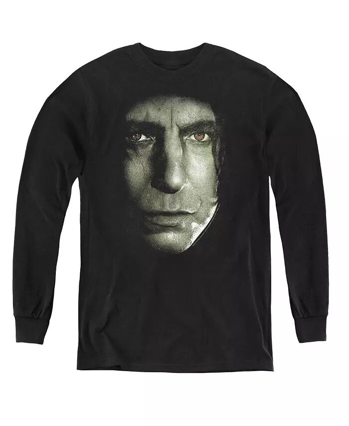 

Молодежные толстовки с длинным рукавом «Голова Снейпа» Harry Potter, черный