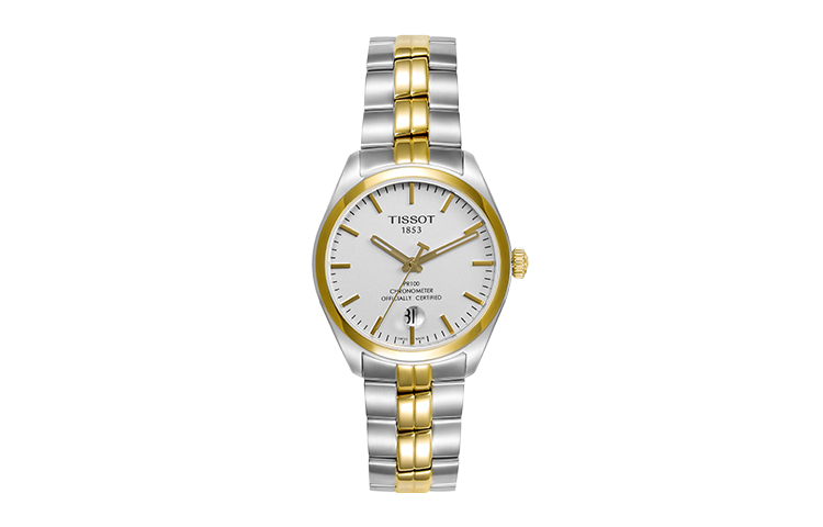 

TISSOT Мужские часы с кварцевым механизмом PR100 Collection, 39 мм, белый циферблат T101.451.22.031.00