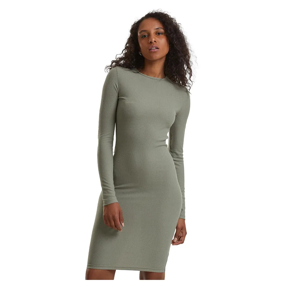

Платье Urban Classics Rib long sleeve long, зеленый