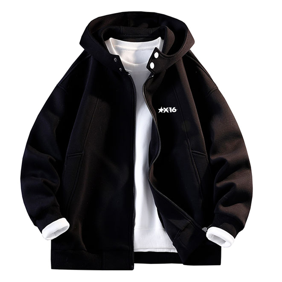 

Толстовка Unisex Hooded Moderate Heavyweight X1617, черный top