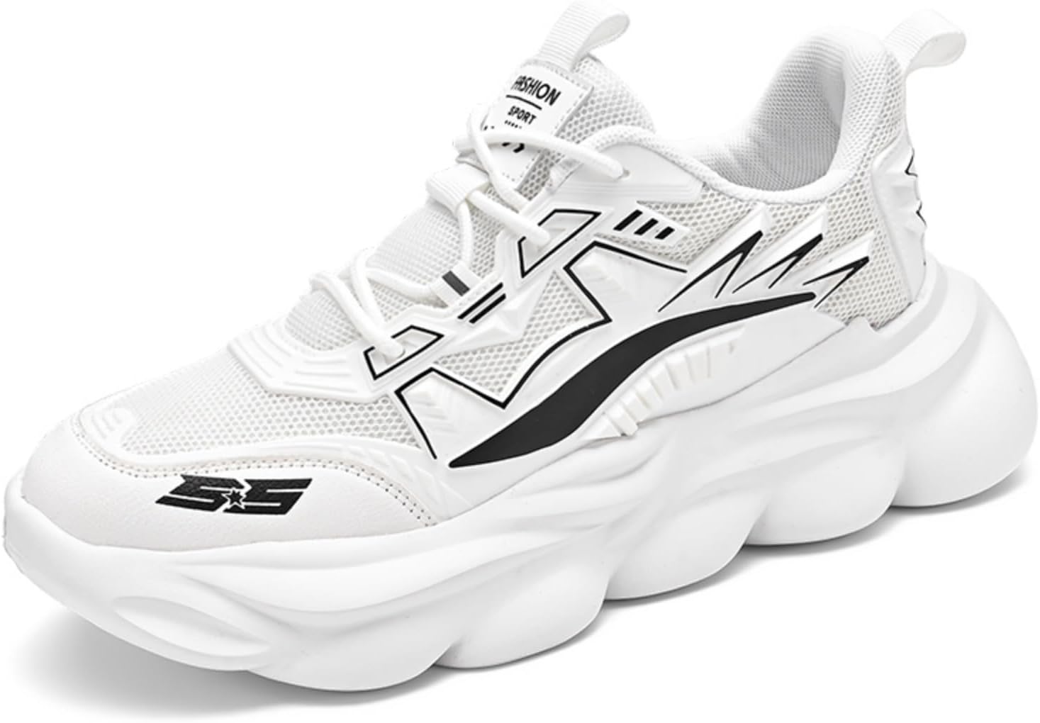 

Стильные и модные мужские спортивные кроссовки в стиле Mecha с амортизирующими стельками. Легкие, с уникальным дизайном и комфортными ощущениями, подходят для повседневных прогулок, занятий фитнесом и других случаев Kpdwfms, белый