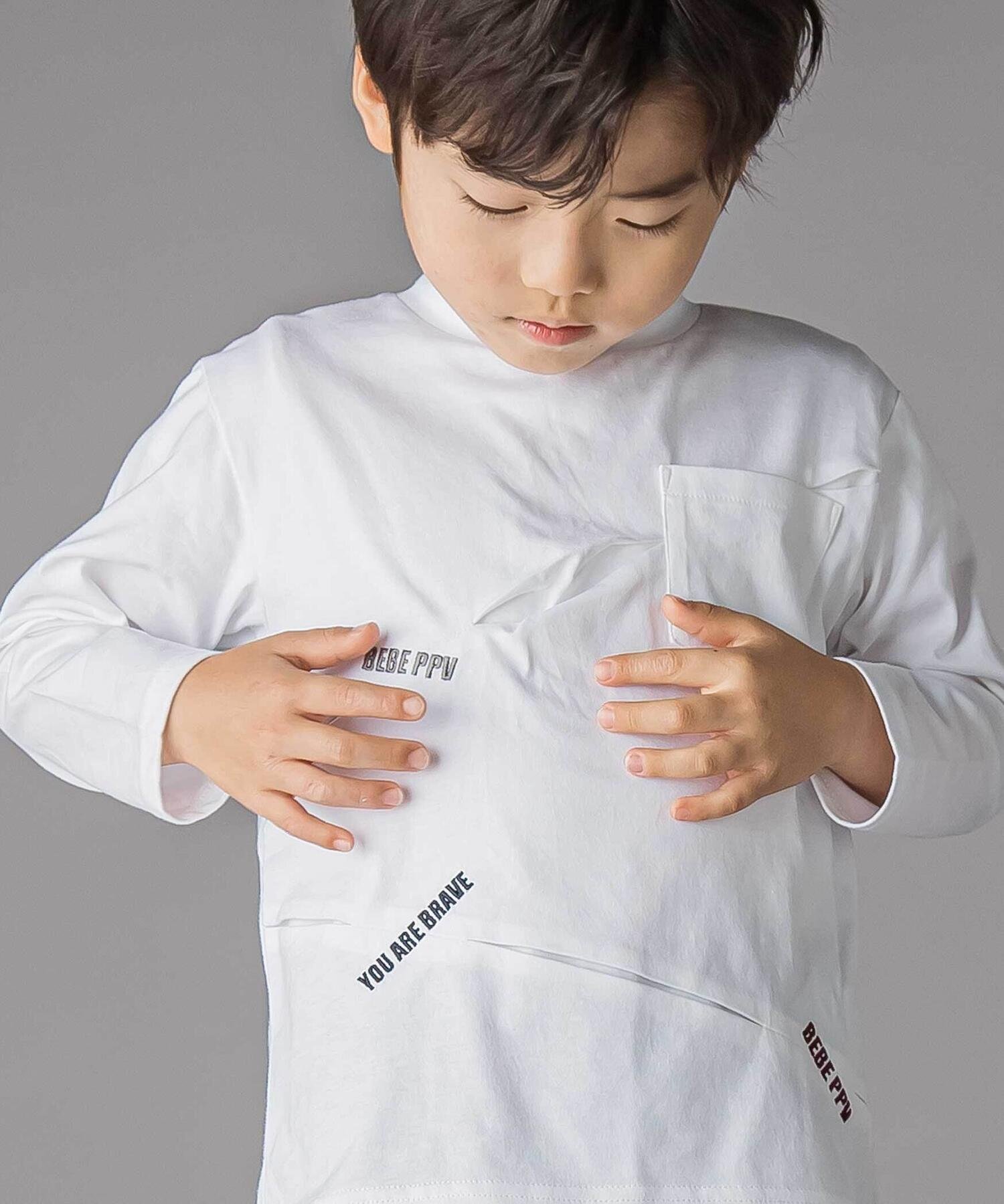 Длинная футболка с плиссировкой и вышивкой (95–160 см) BeBe Petits Pois Vert, White — фото 3