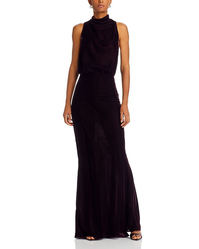 

Платье Tabita Velvet с разрезом сзади Andamane, фиолетовый