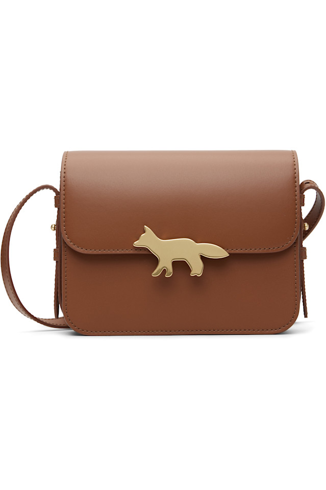 

Maison Kitsuné Сумка из коричневого эди