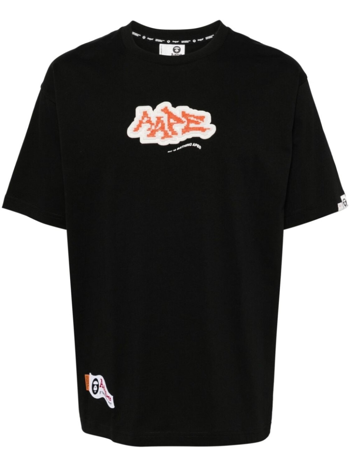 

AAPE BY *A BATHING APE футболка с логотипом, черный