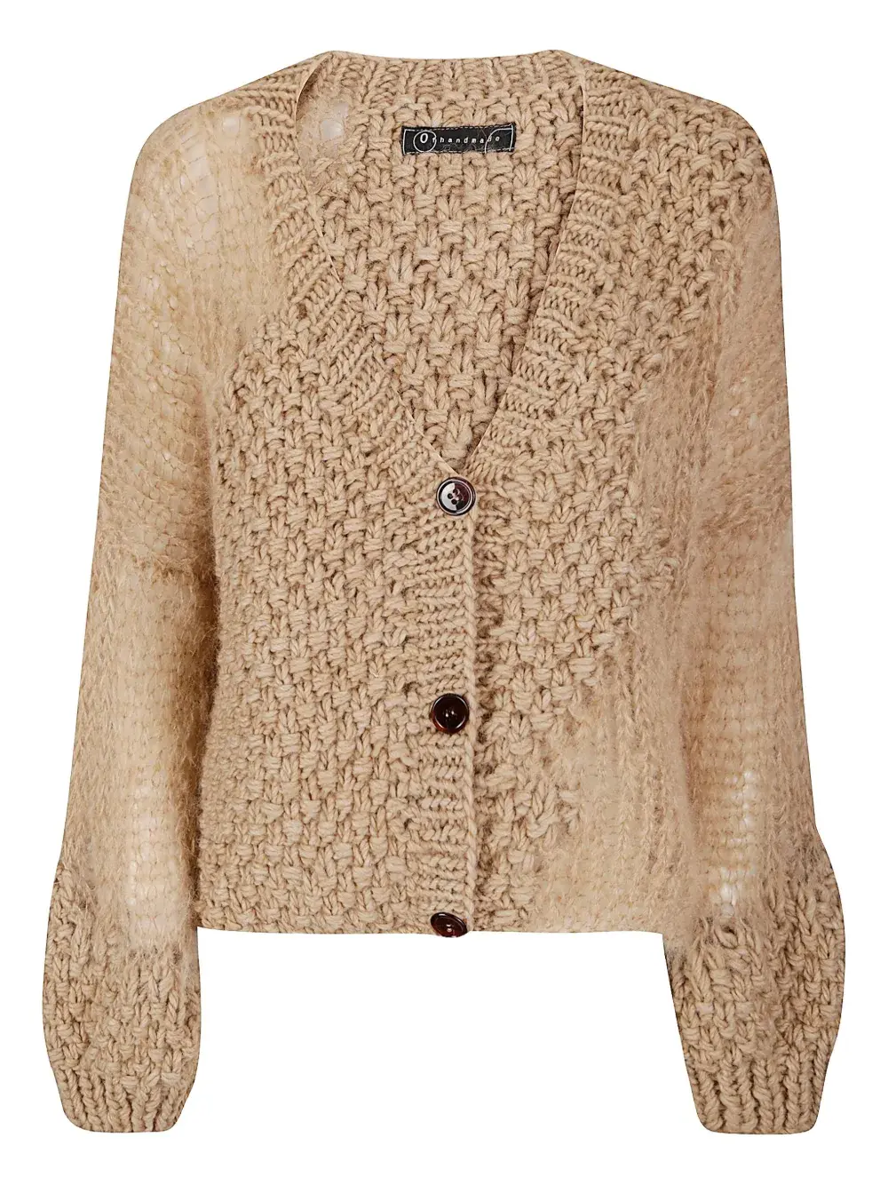 

Кардиган на пуговицах Handmade, бежевый