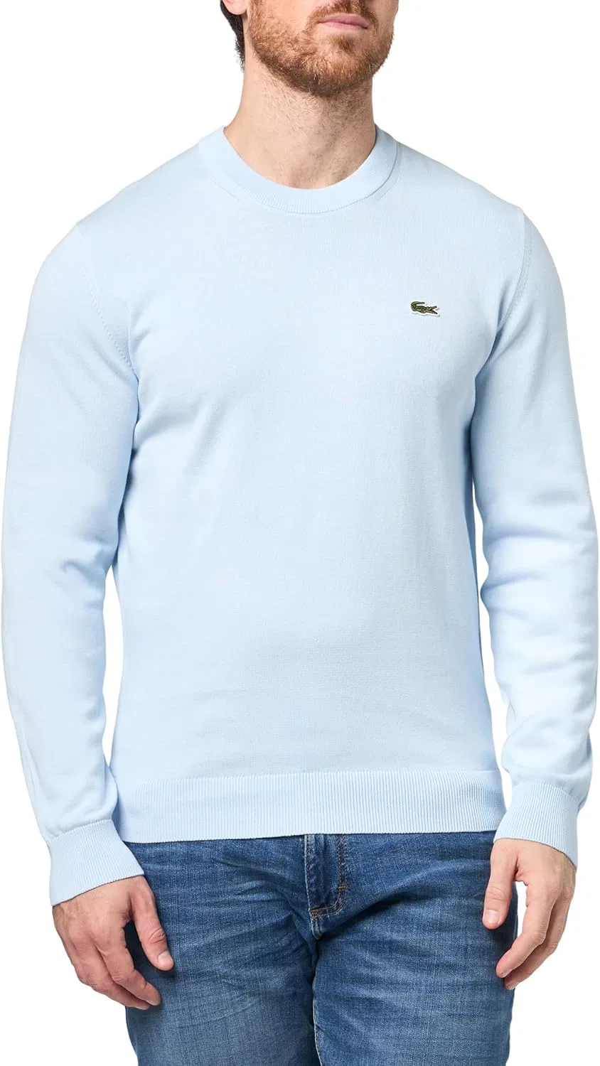 Свитер Lacoste Monochrome мужской, хлопок, круглый вырез, Rill