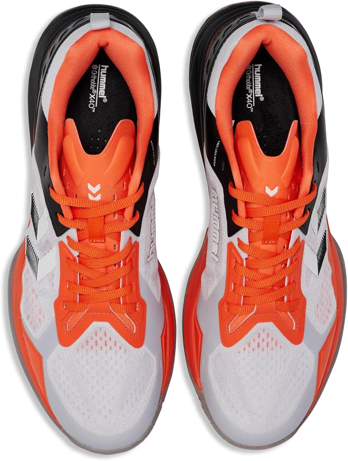 Кроссовки для гандбола Hummel Hb Powerstrike для взрослых, Black / Orange — фото 3