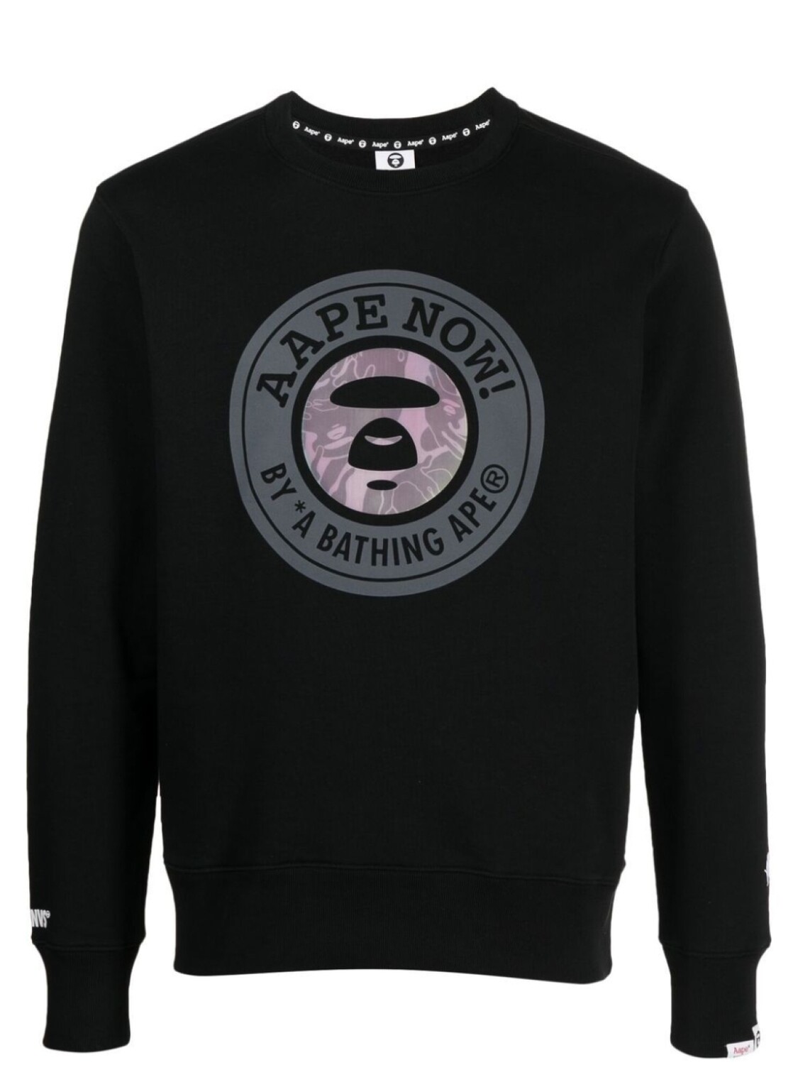 

Толстовка с графичным принтом AAPE BY *A BATHING APE, черный