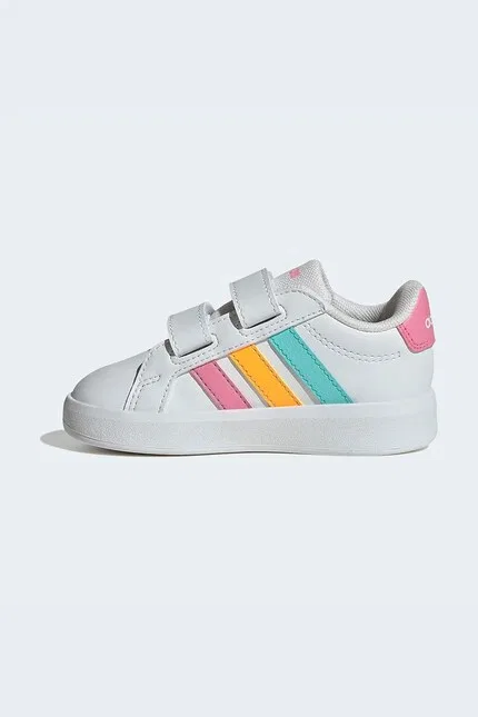 Кроссовки детские GRAND COURT 3.0 Adidas, белый — фото 4