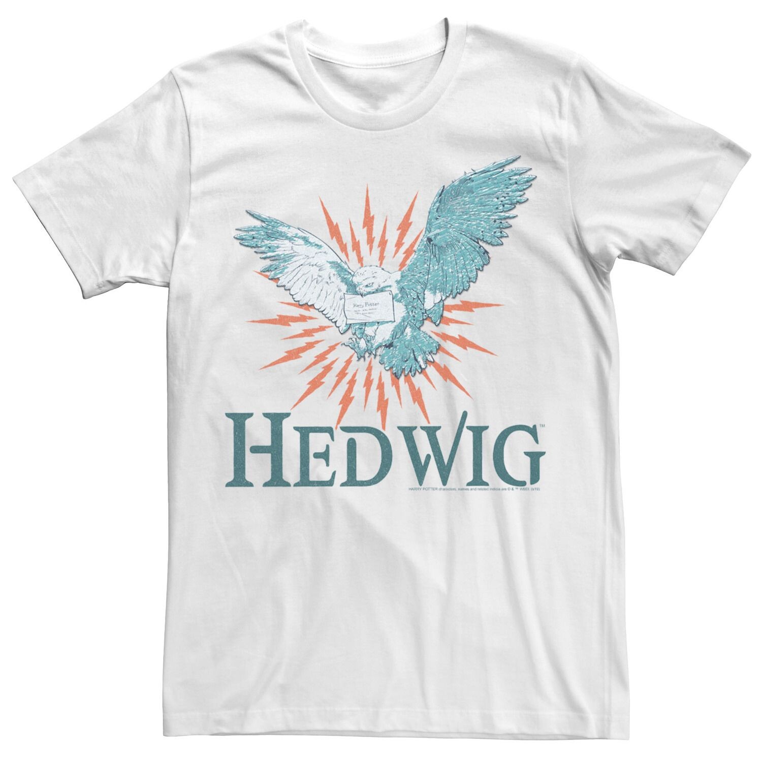 

Мужская футболка Harry Potter Hedwig Mail Tee Licensed Character, белый