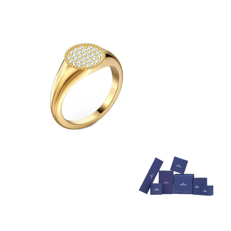 

Swarovski Искусственный имбирный кристалл кольца unisex gold