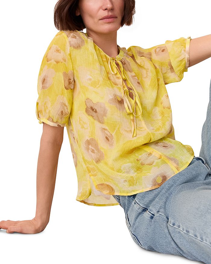 

Блузка с цветочным принтом Sunshine Floral Texture Whistles, желтый