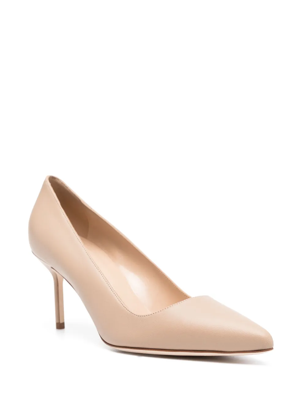 Туфли-лодочки Tora 70 мм из кожи Manolo Blahnik, коричневый — фото 2