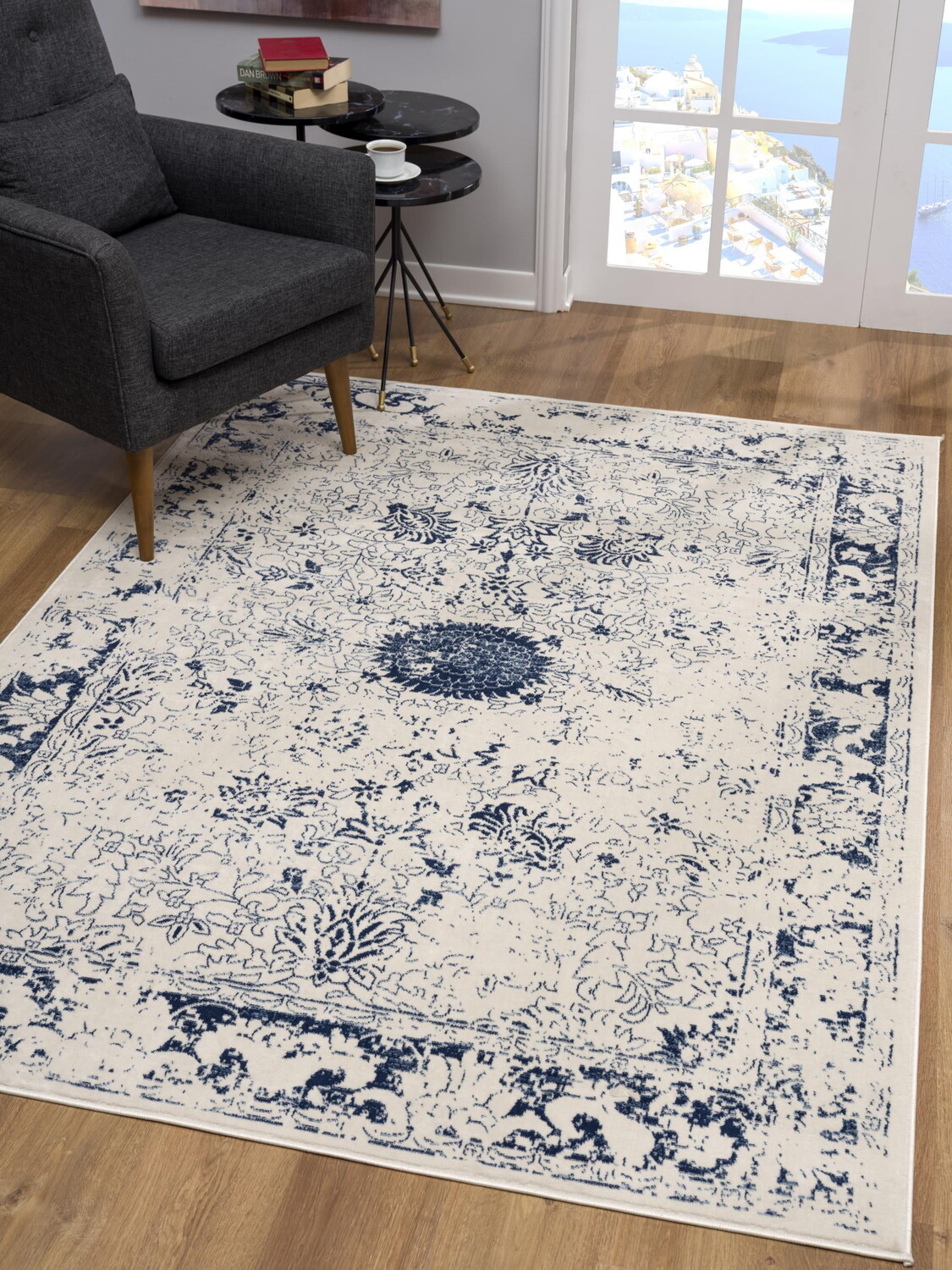 

Ковер Branch Rug Branch, темно-синий