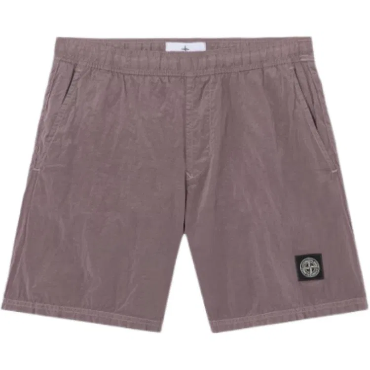 Плавки Stone Island с логотипом, серо-фиолетовые
