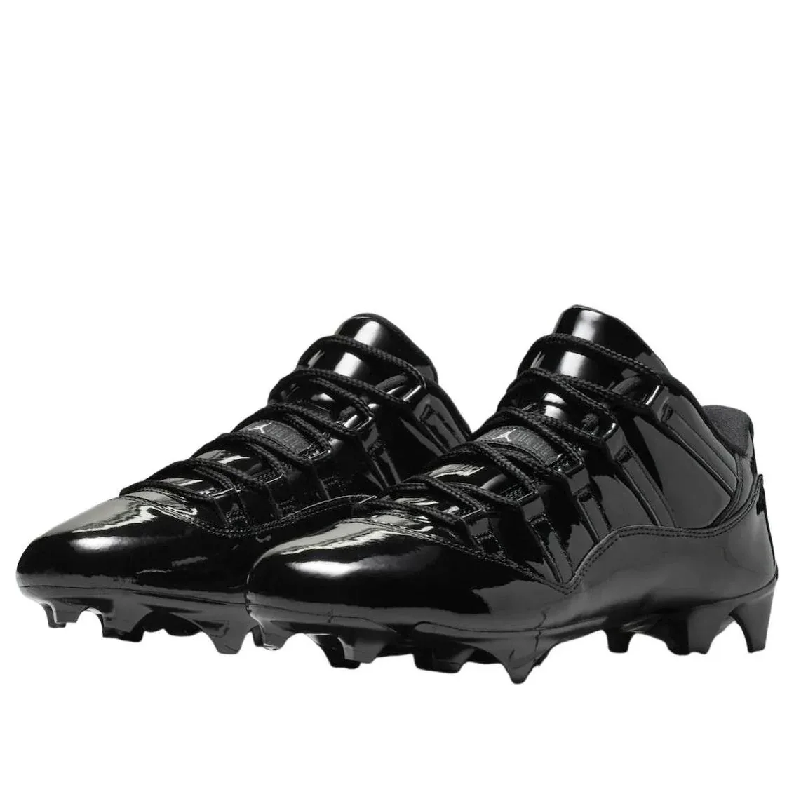Кроссовки Air Jordan 11 Low TD Cleat 'Black Patent' — фото 2