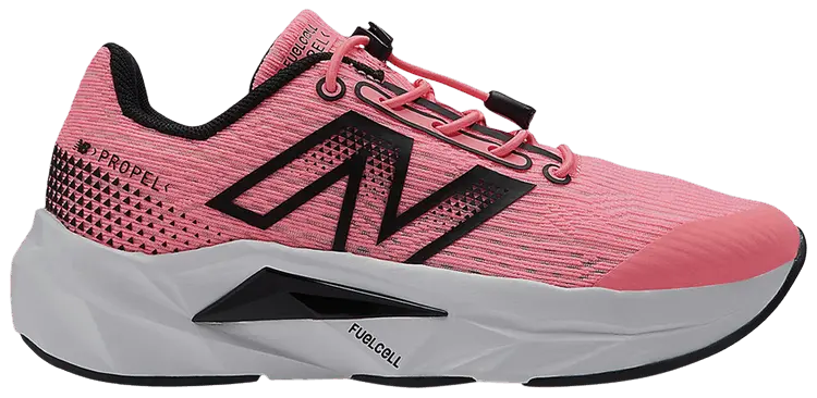 

Кроссовки New Balance FuelCell Propel v5 Bungee Lace Little Kid Wide 'Ultra Pink Black', розовый