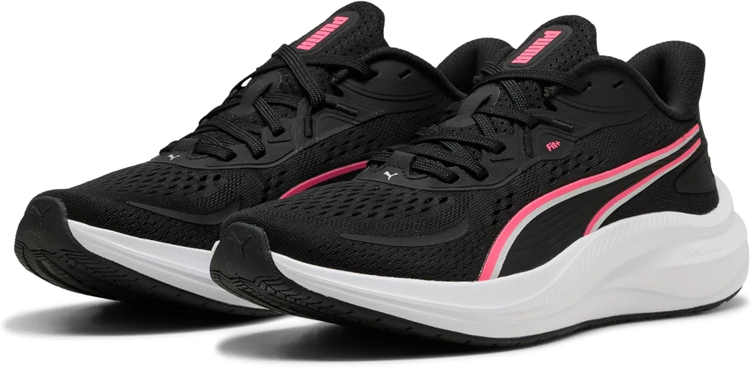 Кроссовки для бега по улицам PUMA Skyrocket Lite Unisex, 2 Black Pure Pink — фото 2