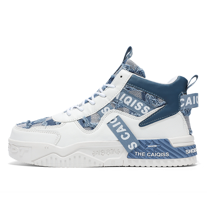 

Boogie Bear Бело-голубые повседневные унисекс кеды Hu, цвет White Hu Blue