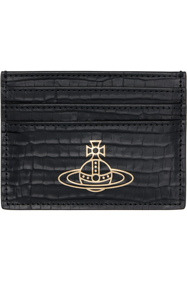 

Плоский мини-держатель для карт Crocs Vivienne Westwood, черный