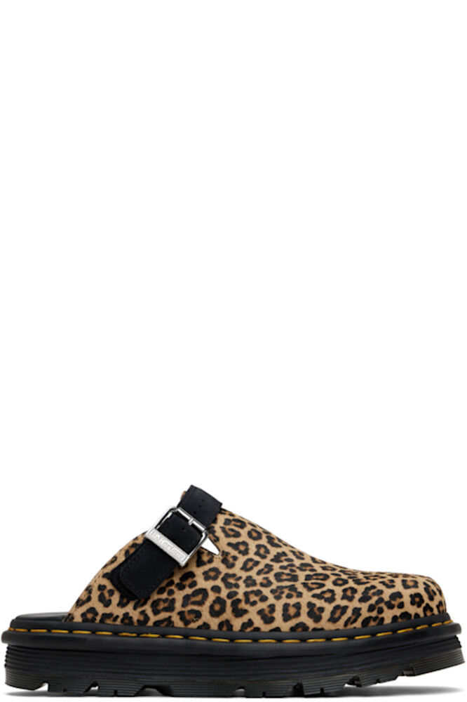 

Коричневые и черные туфли ZebZag Slingback Platform Loafers Dr. Martens