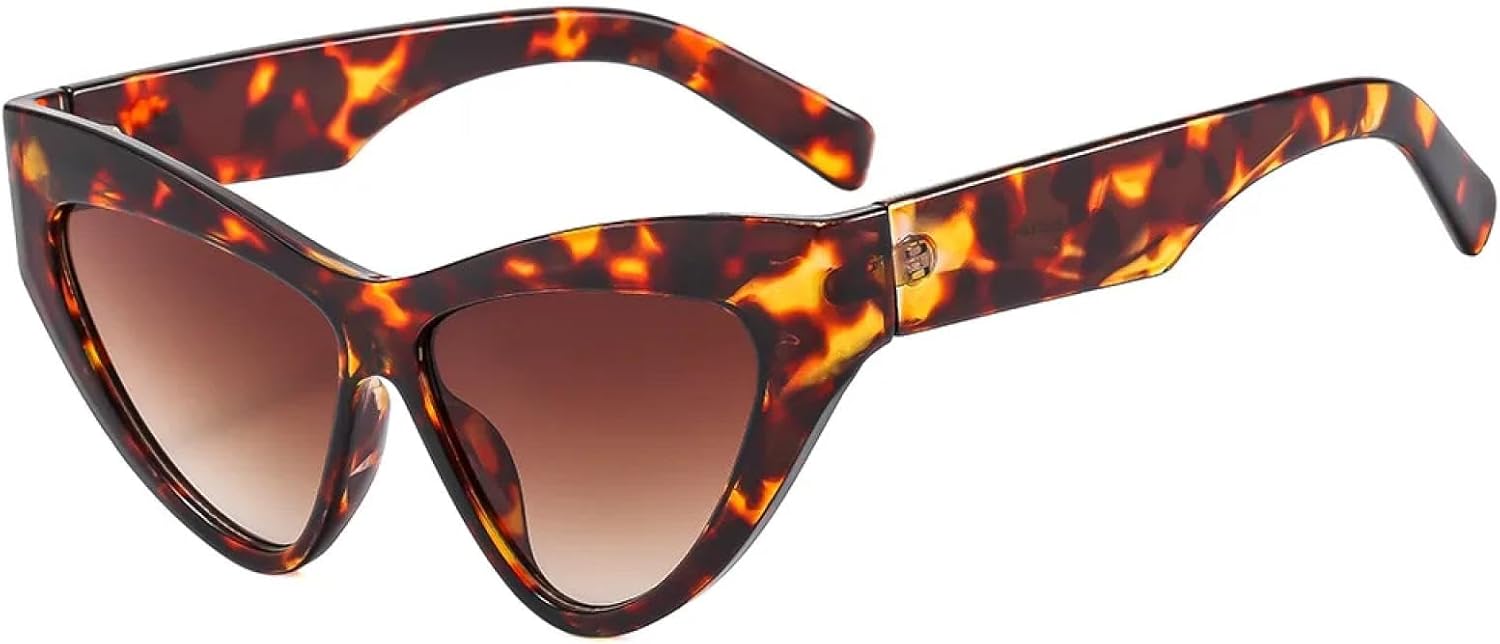 

Солнцезащитные очки с защитой от УФ-излучения UV400 | Цветные линзы "кошачий глаз" | Для женщин и мужчин, для занятий спортом на открытом воздухе и вождения DSVIGF, Leopard