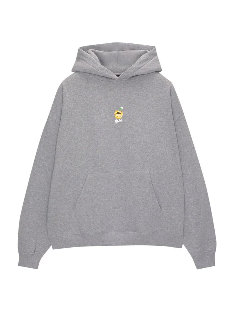 

Толстовка с капюшоном Pull&Bear Sweatshirt, пятнистый серый