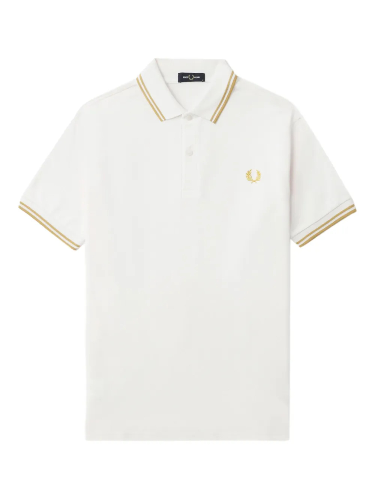 

Fred Perry рубашка поло с вышитым логотипом, белый