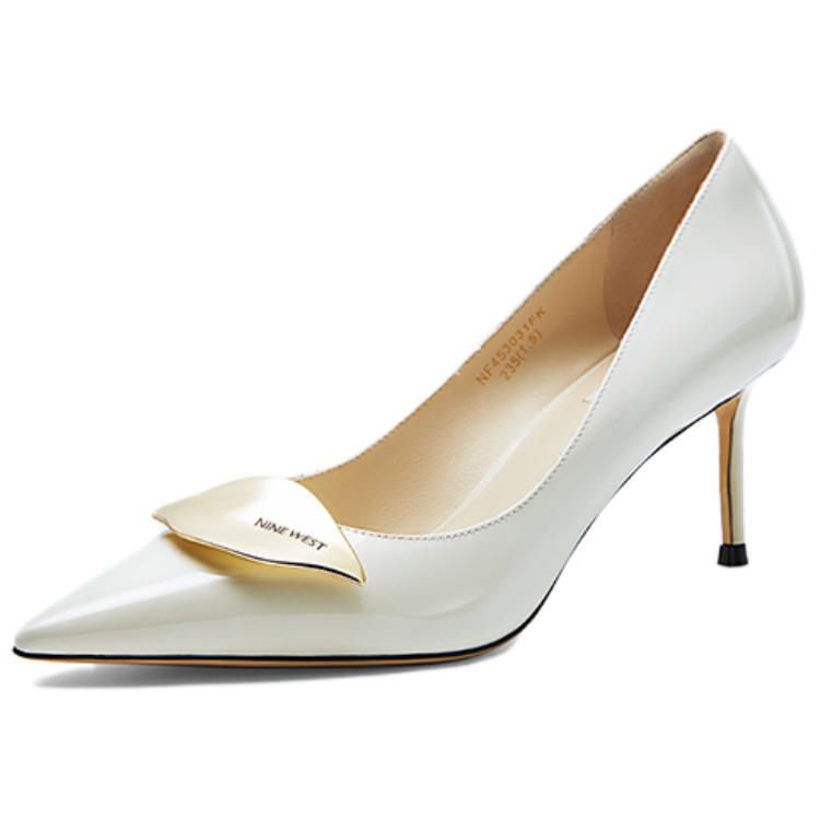 Туфли-лодочки на платформе 7 см Women's NINE West, белый — фото 3